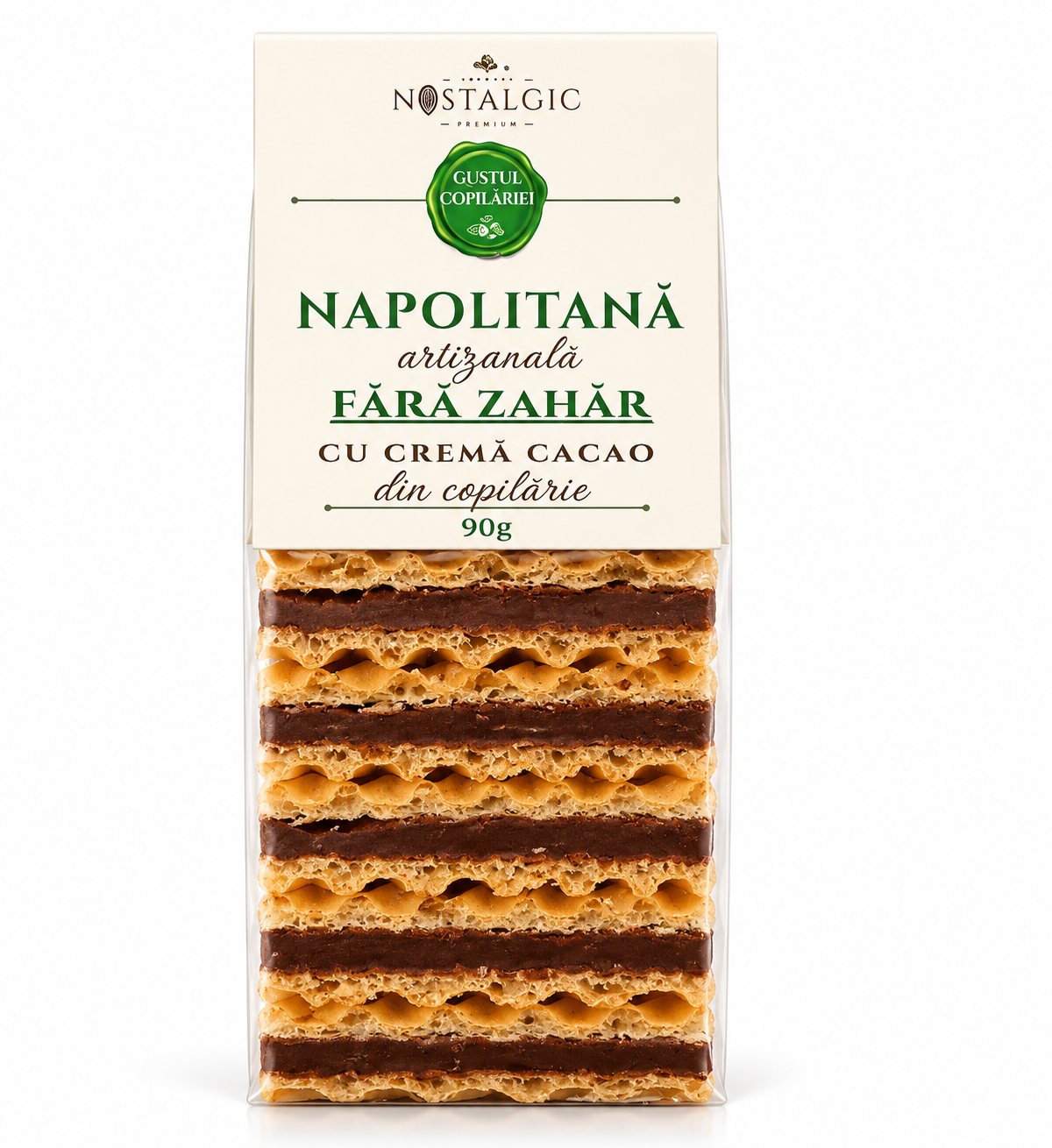5542ee92-70d8-40d8-806f-6d536a602b9c Napolitană fără zahăr 90g - imagine 1